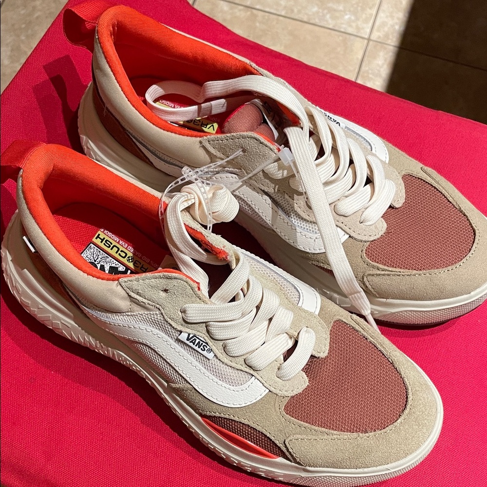 [SOLD! ]Vans UltaRange Cream and Orange Sneakers